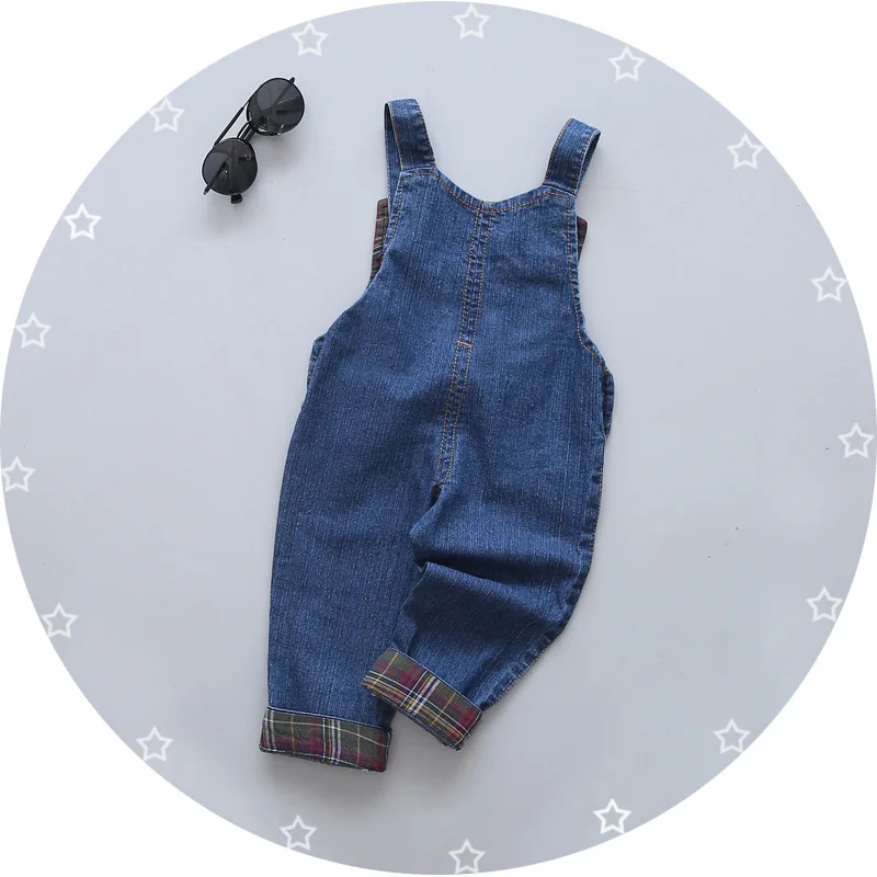 
2019 spring and autumn cartoon monkey banana strap trousers baby 