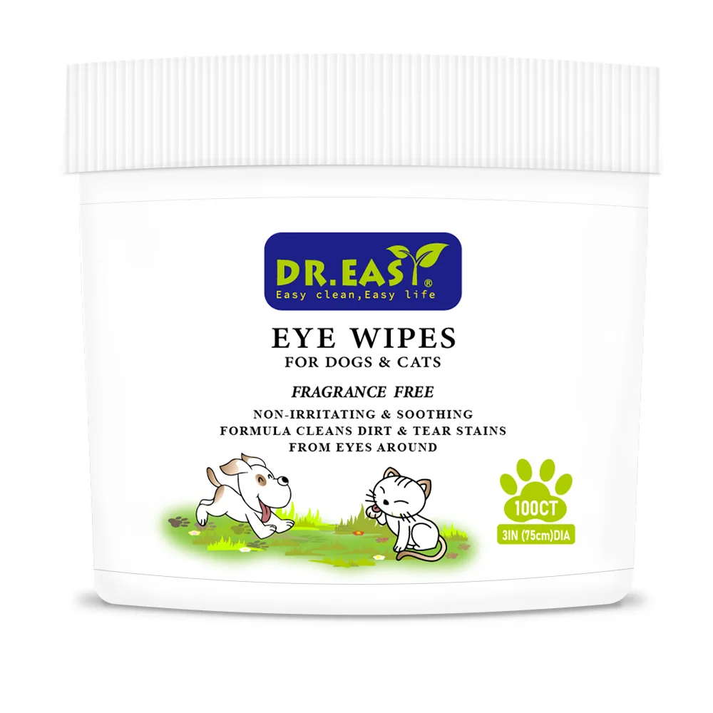 All purpose Organic Biodegradable Tissue Pet Wipes Paw Ear Eye for Cat Puppy Dog