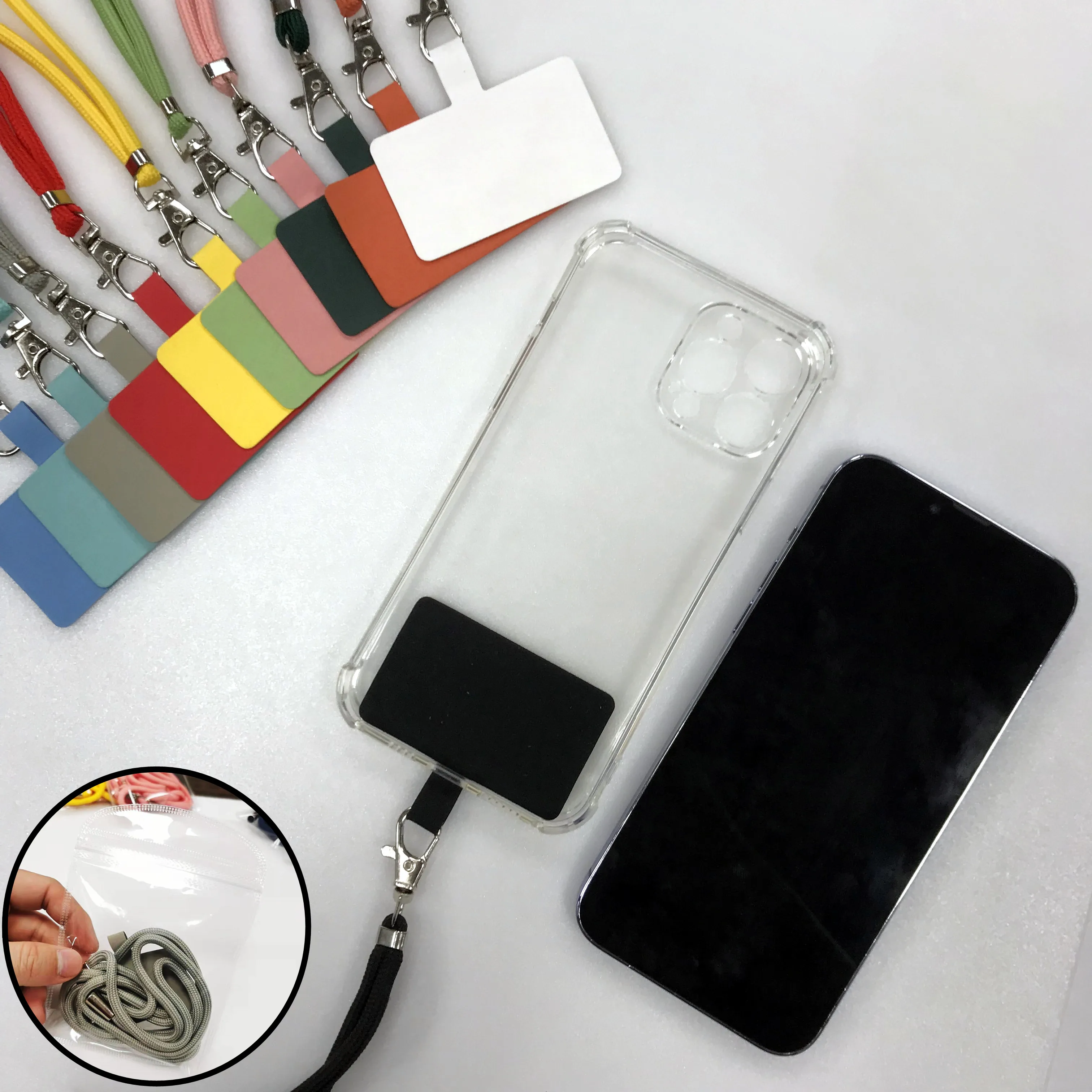 Factory Wholesale Mobile Phone Case Universal Lanyard With Patch Straps