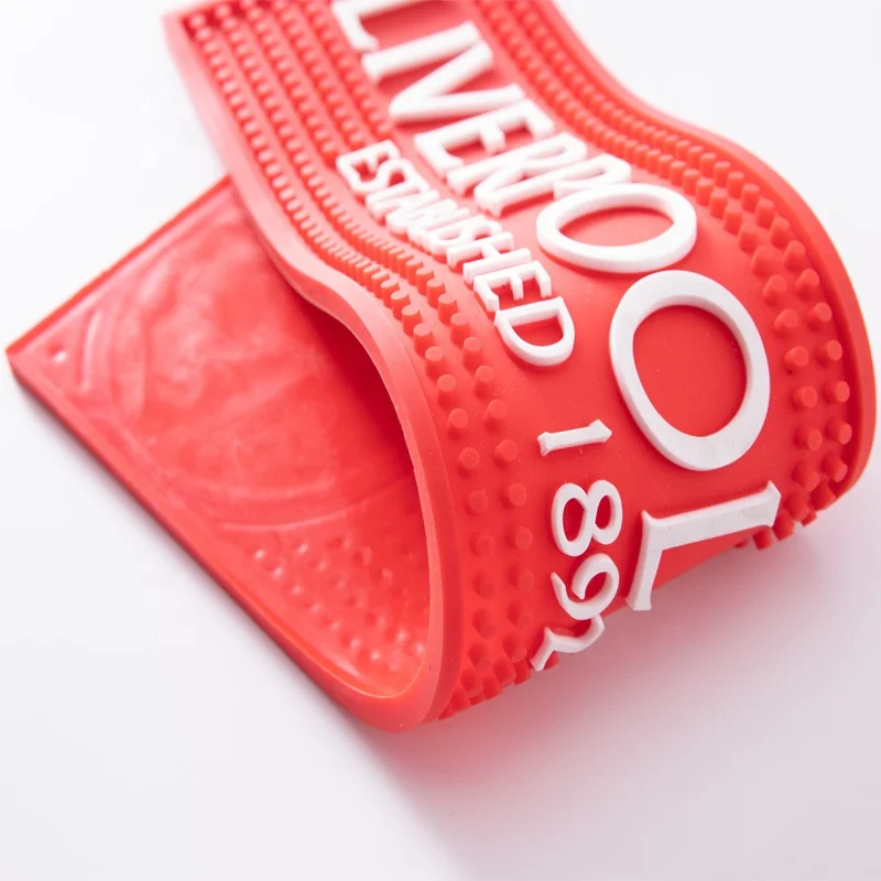 
Barmat With Custom Logo promotional Soft pvc 3d drip table bar mat 