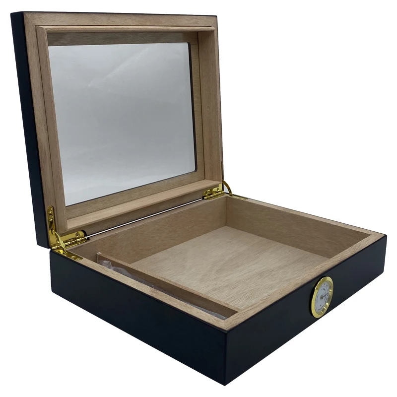 Handmade Luxury Humidor Travel Spanish Cedar Wooden Cigar Box Reusable Wooden Cigarette Case