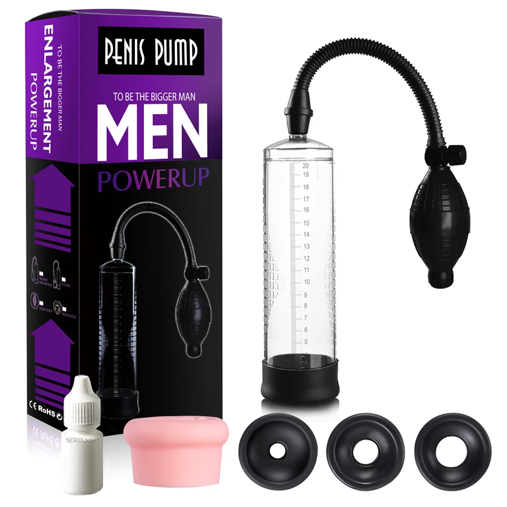 Negative Pressure Ball Vacuum Pump for Penis Enlargement Dick Massager Penis Pump Tools Penis Enlarger