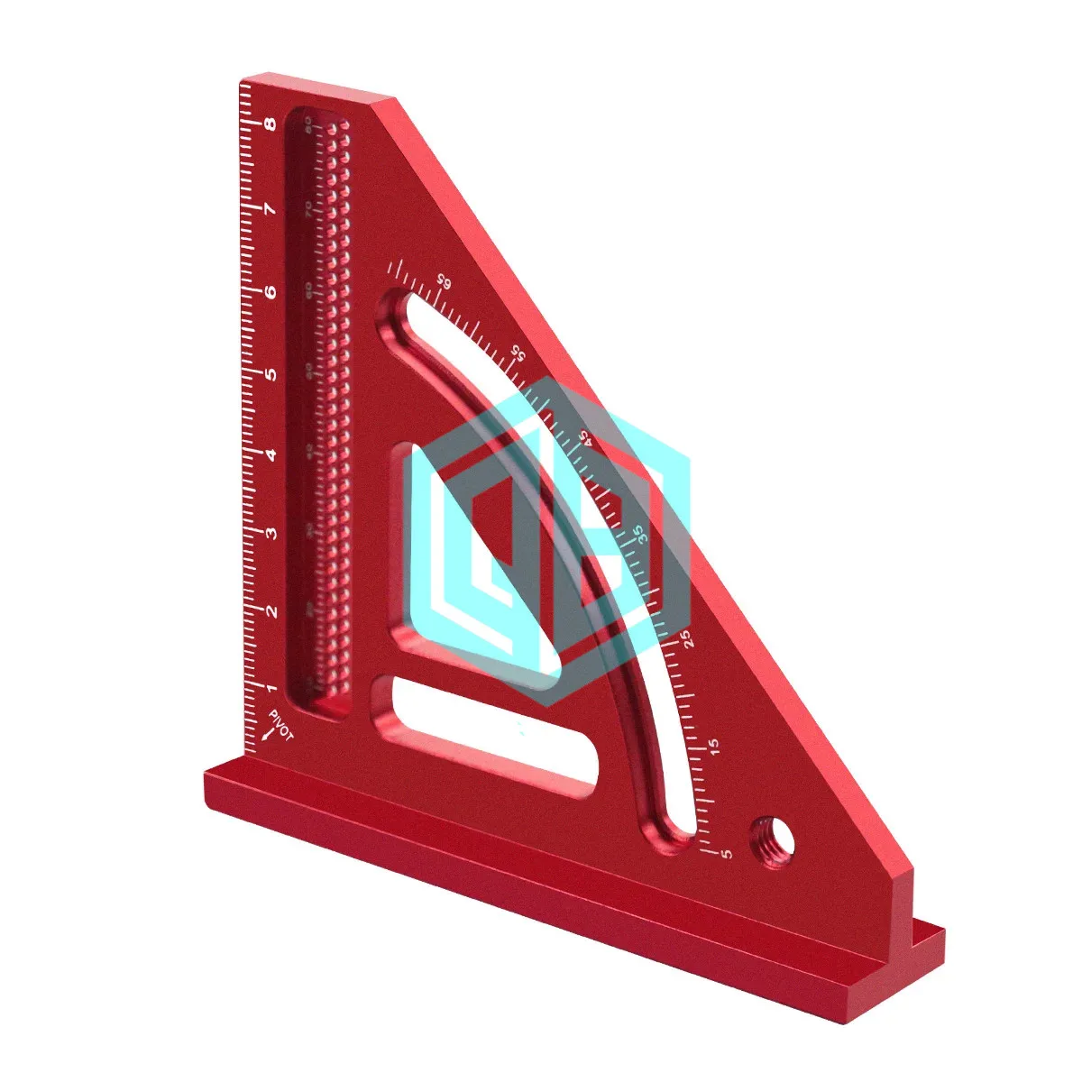 Precision Layout Measuring Engineer Tool Multi-Angle Wood Working Ruler Square Protractor Miter Triangle Ruler Customizable OEM