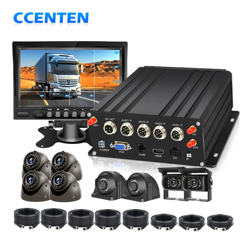 CCT Fleet Management Gps 4g Sd Mobile Dvr Truck Bus Vehicle Cctv Camera System