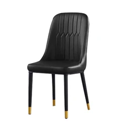 Home Living Room Restaurant Silla Pu/leather Dining Chair With Metal Leg