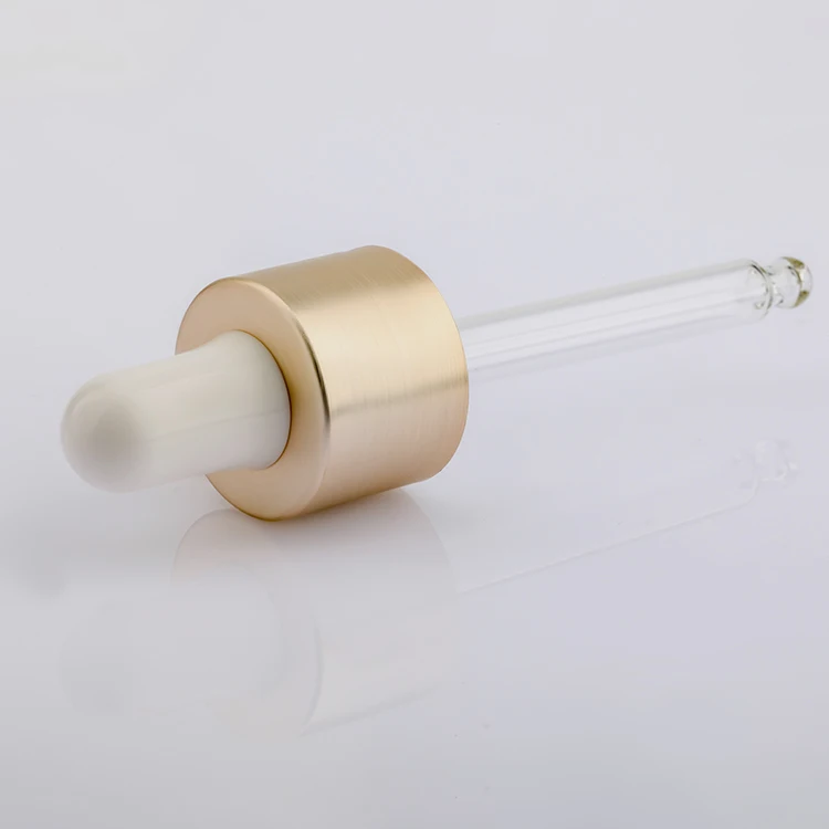Din 18mm 20mm 24mm Wholesaler glass dropper essential oil bottles glass pipette tip essence dropper cap