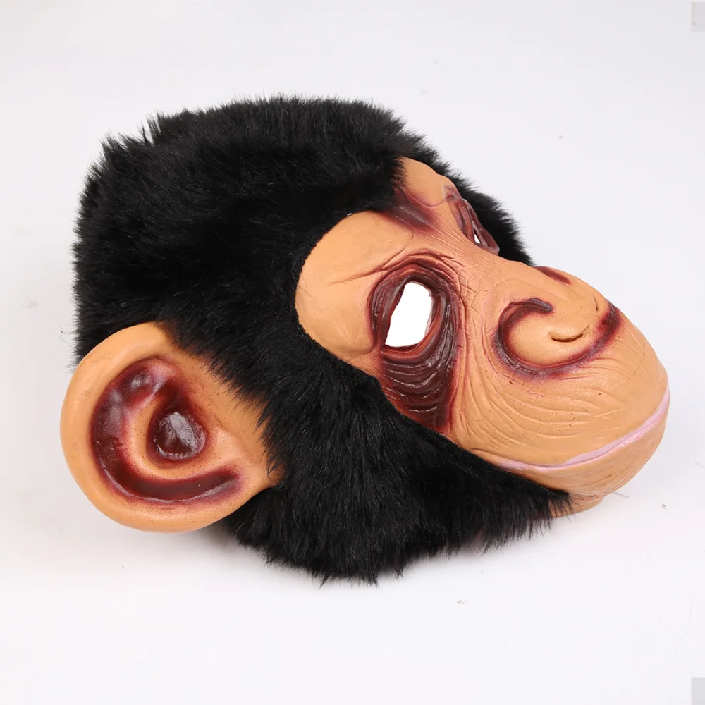 2022 Independent Station Halloween Decoration Party Dance Mask Glue Material Wedding Funny Big Mouth Monkey Gorilla Mask