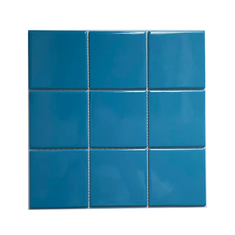 
Ceramic mosaic Nordic solid color small square tiles kitchen bathroom bathroom non-slip mosaic floor tiles 