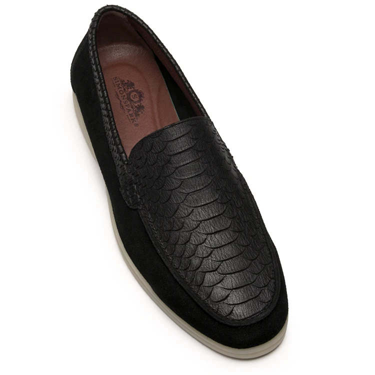 Hot Selling New Process Design Trendy Ox Tendon Sole Genuine Leather Loafers Casual Shoes For Men