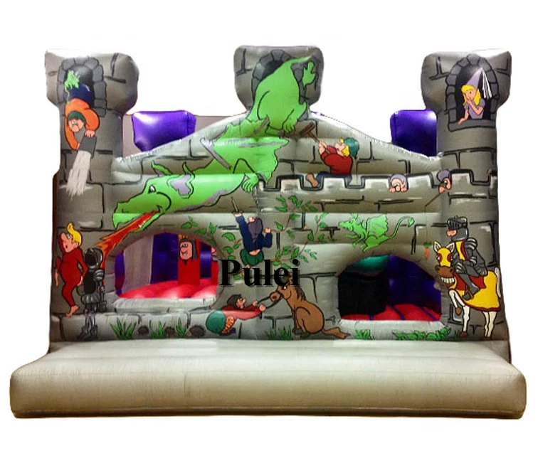 Commercial Cartoon Themed Cheap Backyard Bounce House Dinosaur Inflatable Bouncy Jumper Blow Up For Sale