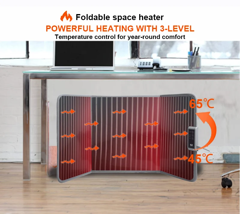 Portable Office and Home Thermal Equipment under Desk Foot and Hand Warmers for Leg and Feet for Space Heating