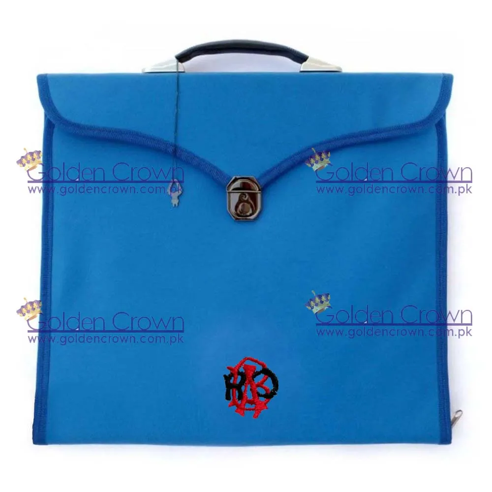  Masonic Regalia Machine Embroidered File Cases with hard handle |