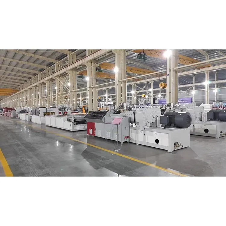 PVC WPC Foam Door Panel Extruder Price Wood Plastic Composite Decking Board Making Machine