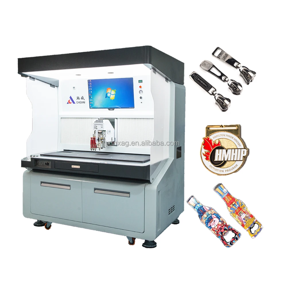 dispensing what? Glue And Paint / Paint dispensing machine Automatic Spray Painting Machine For Refrigerator Magnet Lapel