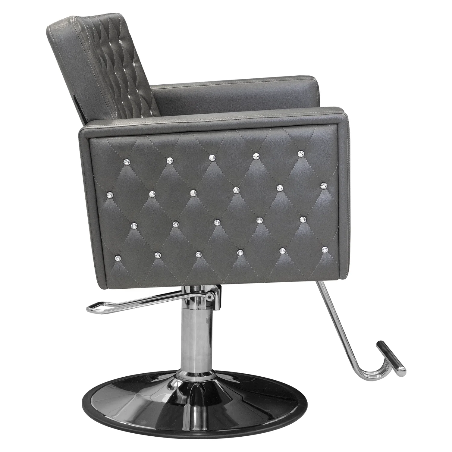 beauty salon equipment modern customer white purple gold brown grey pink leather hydraulic lady salon styling chair for sale