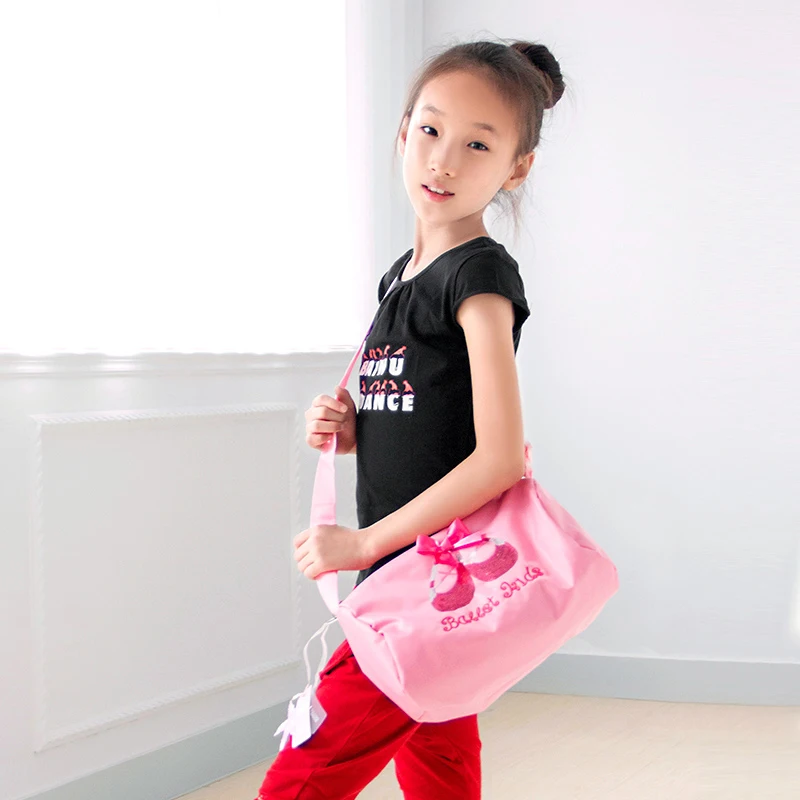 Pink Sequin One Shoulder Rolling Dance Bag