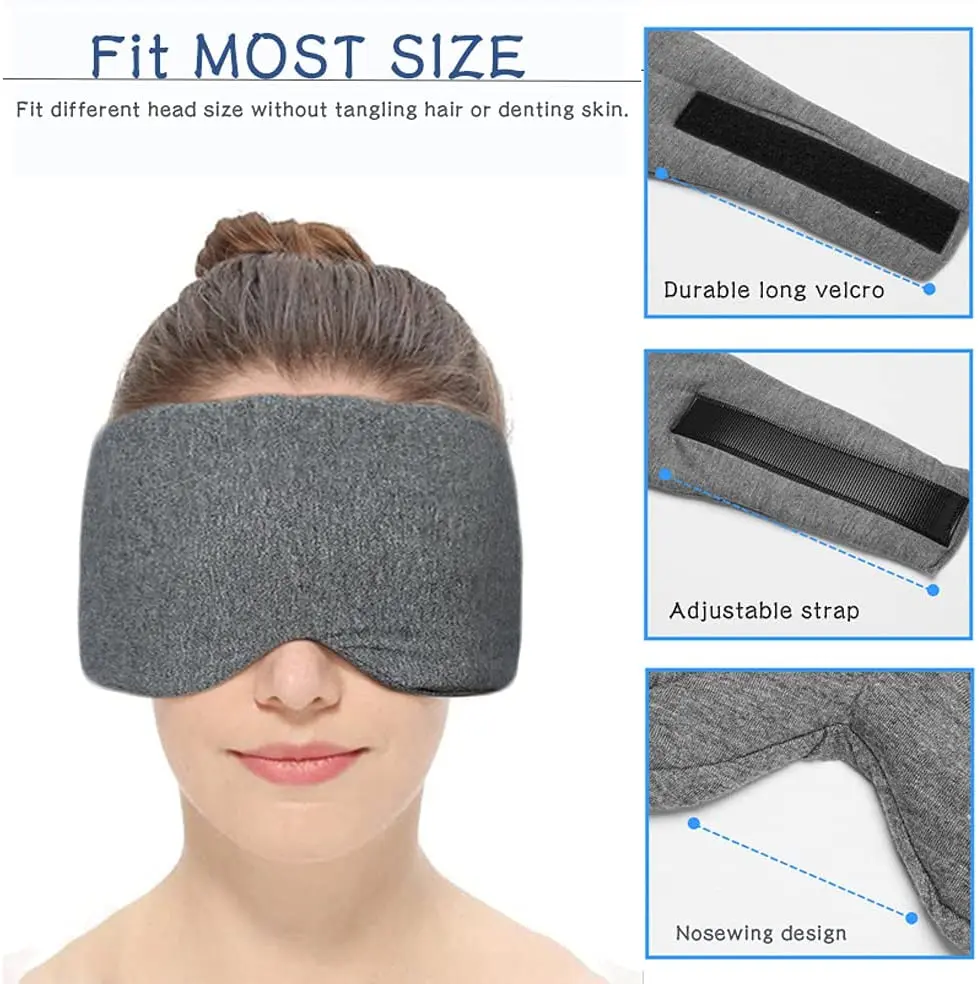 OEM factory sleeping eye mask Face-Hugging Padded Silk Sleep Mask for Deep Sleep