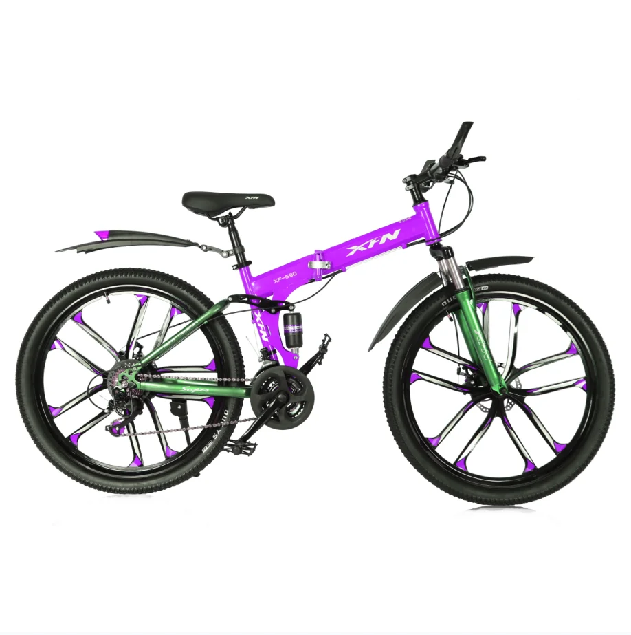 High Quality 21 Speed MTB Aluminum Bike with Disc Brake Mountain Bikes Steel Fork Bead Pedal bicycle