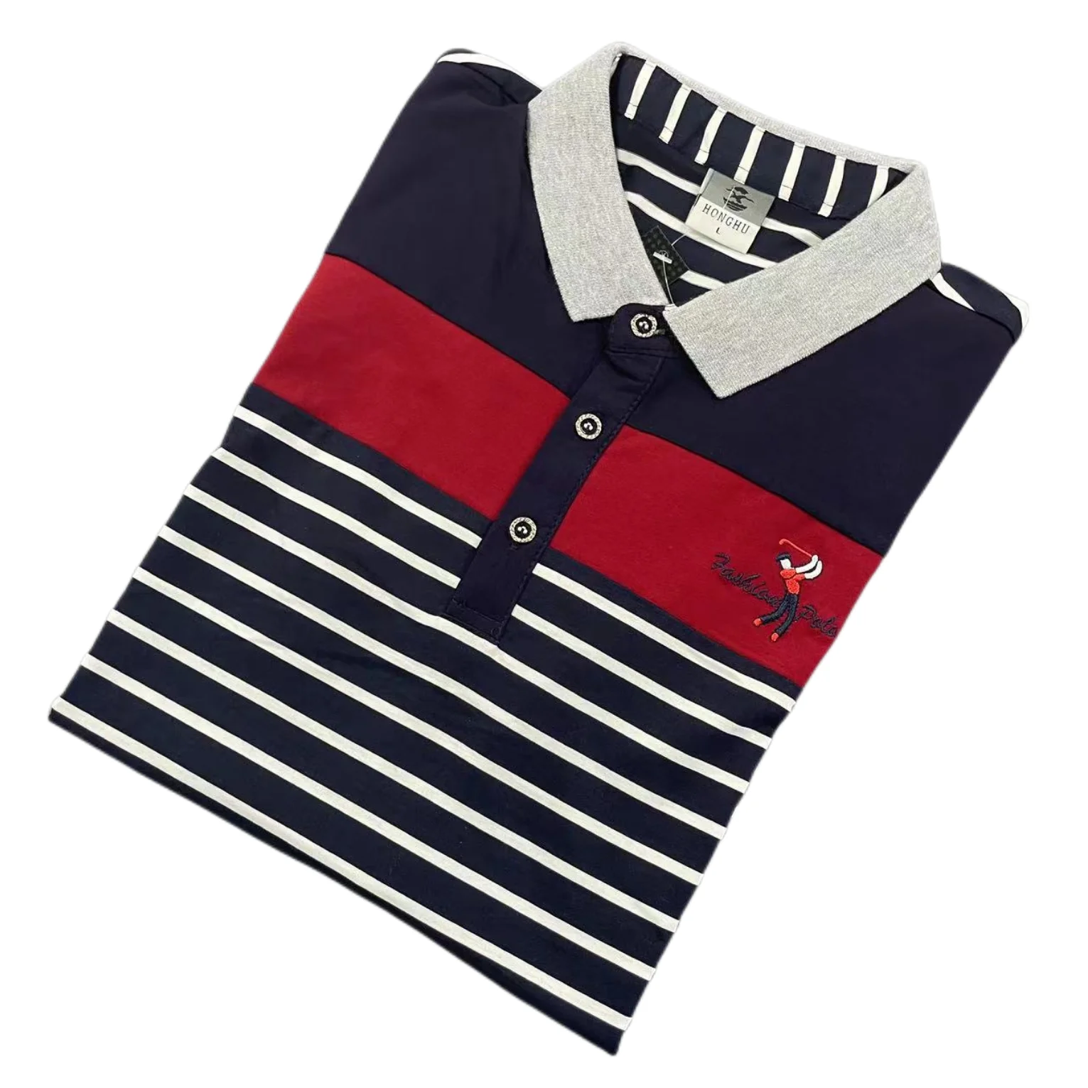 Одежда из запаса остатков перерасхода фирменной kemeja polo laki-laki stock одежда мужская рубашка