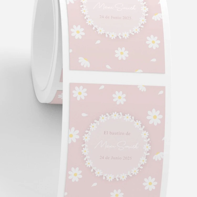 Printing cosmetic bottle logo sticker roll essential oil sticker custom 10ml dropper bottle labels