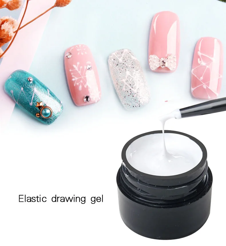 Nail art supplies oem custom logo gel nail painting draw line spider gel uv/led nail Drawing spider gel polish