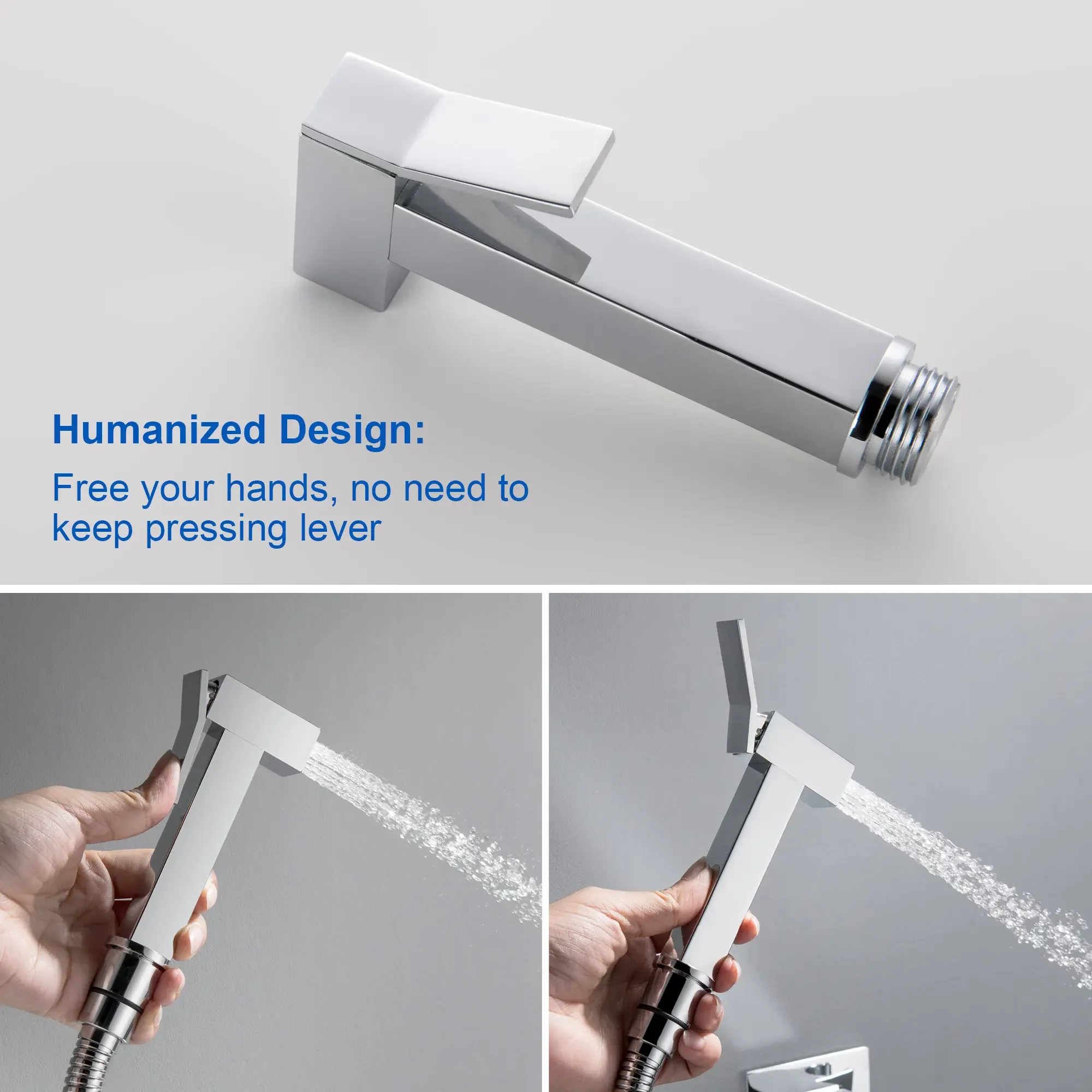 2024 Lizhen Wholesale brass handheld shattaf toilet bidet faucet mixer wall mounted bidet toilet shower portable bidet sprayer