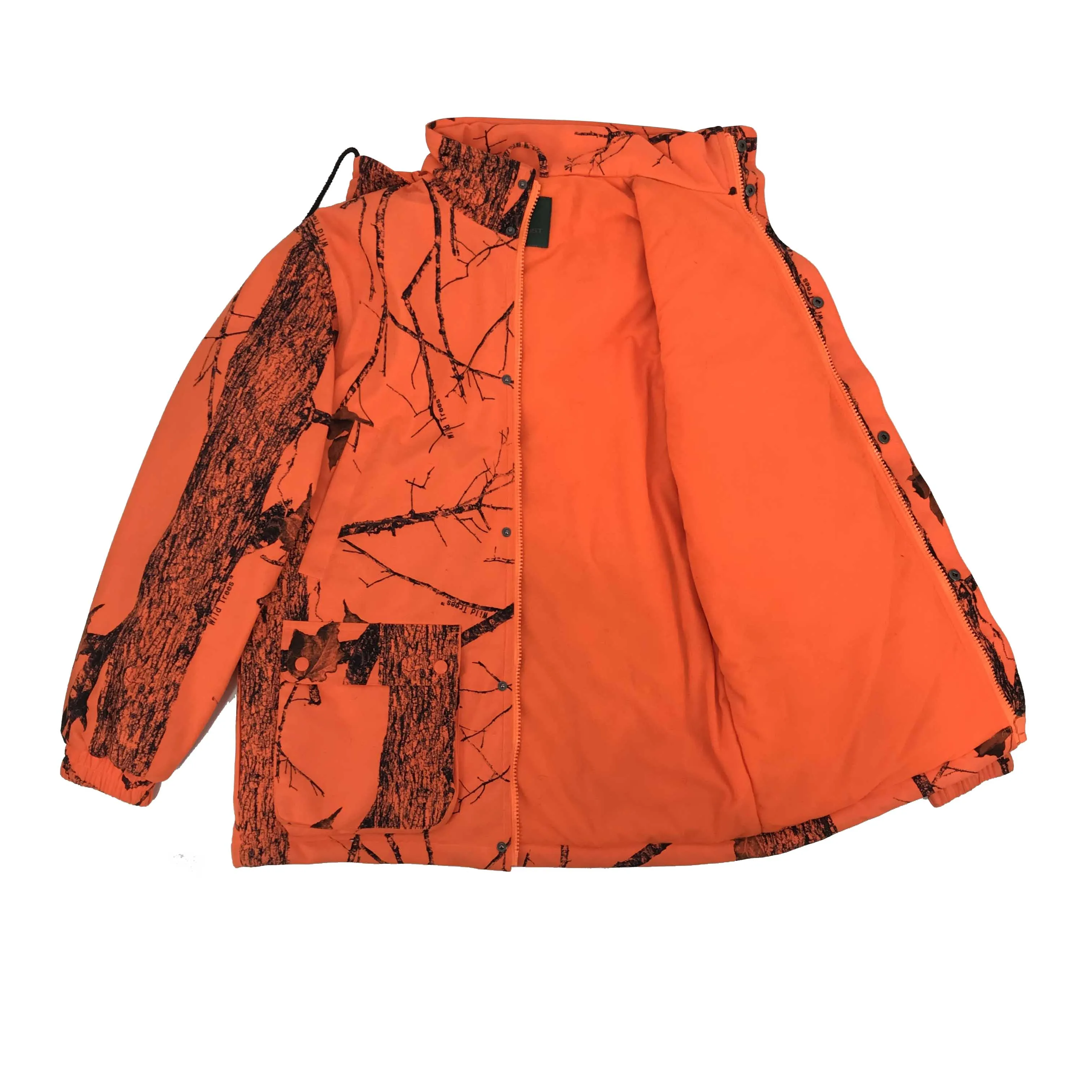 Custom camouflage hunting and fishing clothes jacket waterproof hunting jacket rainproof jacket