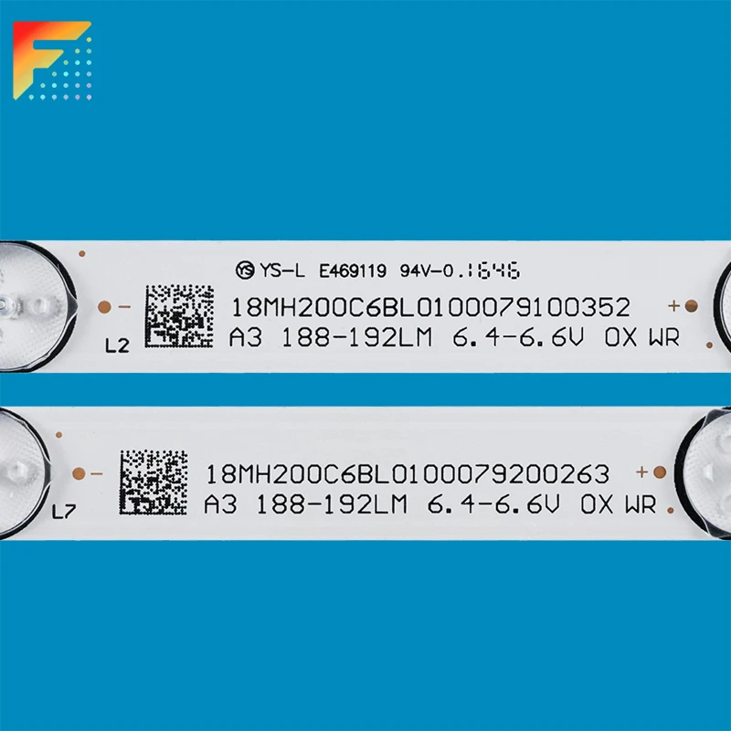 Светодиодные подсветки Tiras для телевизоров 18MH200C6BL0100079100352 A3 188-192LM 6 4-6 V OX WR 18MH200C6BL0100079200263