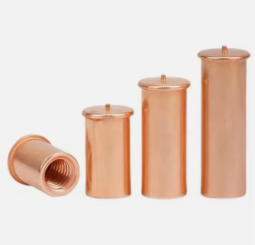 Carbon Steel Copper Coated M4 X 10mm M6 14mm Cylindrical Welding Stud Standoff Spot Column Nut