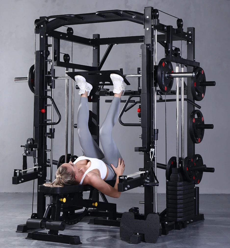 Commercial Smith Machine Trainer Deep Squat Frame Type Horizontal Push Frame Multifunctional Gantry Fitness Equipment