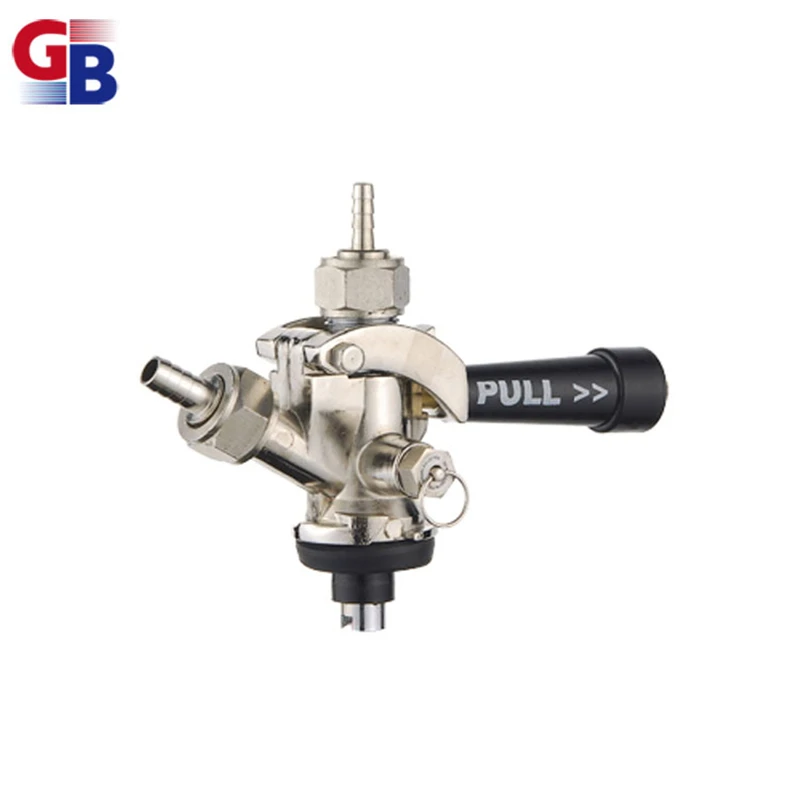 Горячая Распродажа латунный хромированный вытяжной S-образный Сцепной штуцер для пива с безопасным клапаном