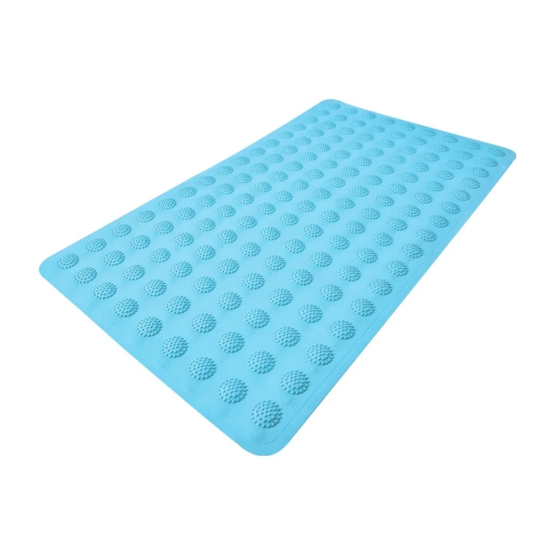 
New design soft rubber grainy bubble anti slip shower rug bathroom massage bath mat 