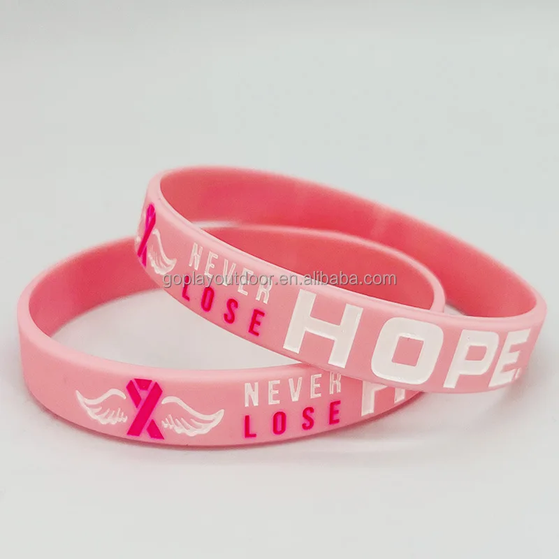 Silicone Wristband Breast Cancer Products Breast Cancer Bracelet