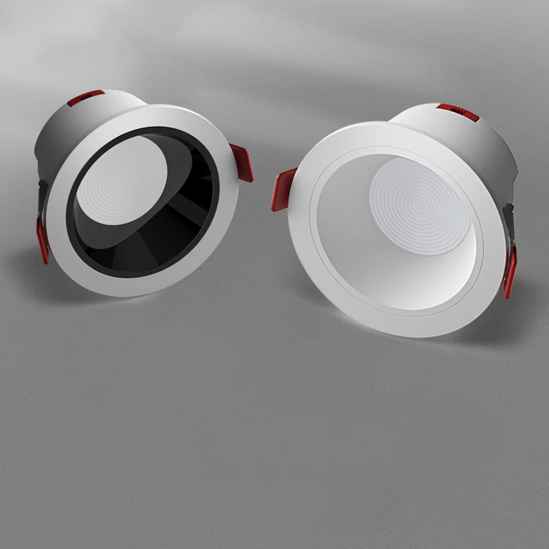 Anti Glare Aluminum 10W 20W ZigBee Downlight Adjustable 2700K-6500K Smart Recessed Light Tuya App Smart Controlled COB Spotlight