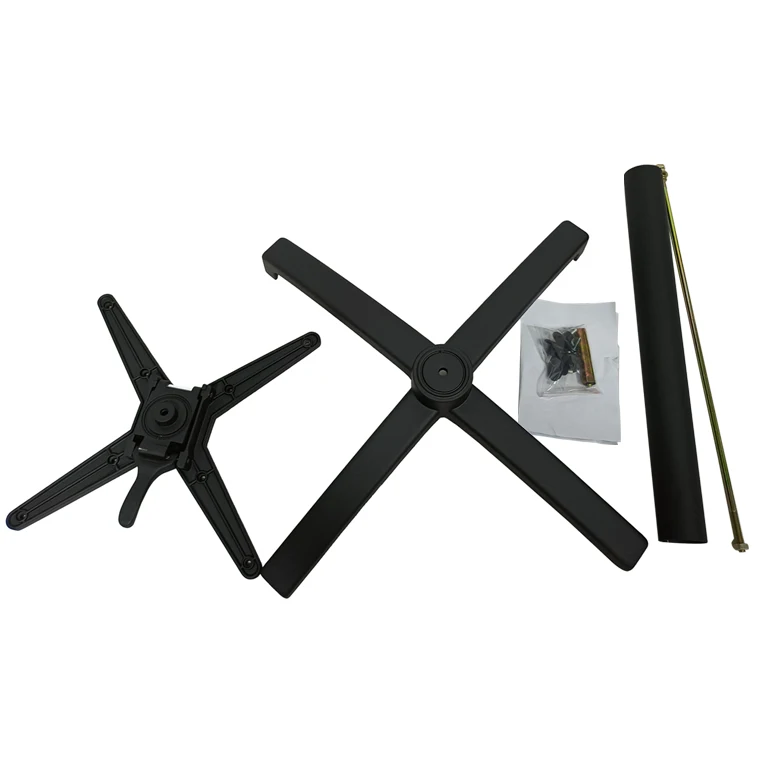 Folding Legs t-foot Aluminum Stackable Folding Commercial Black Table Base Metal Bistro Coffee Table Legs for Restaurant