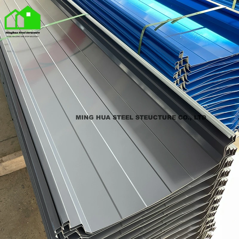 Galvanized steel roof plate aluminum magnesium manganese color painted gray steel plate for building decoration