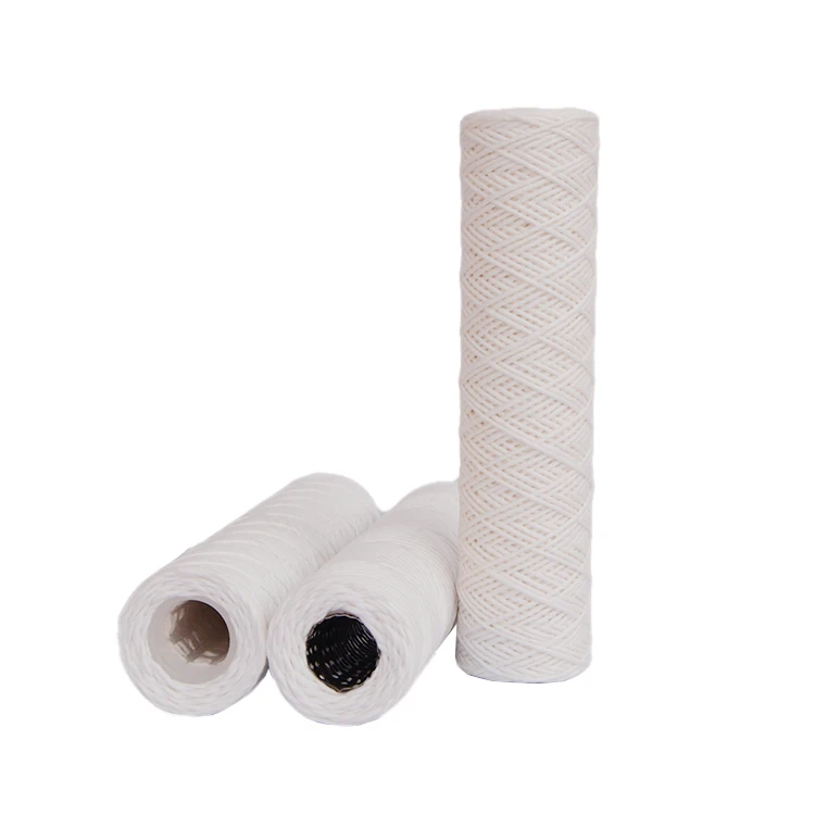 Water Filter Resin Cartridge Industrial Cotton String Wound Filter Cartridge