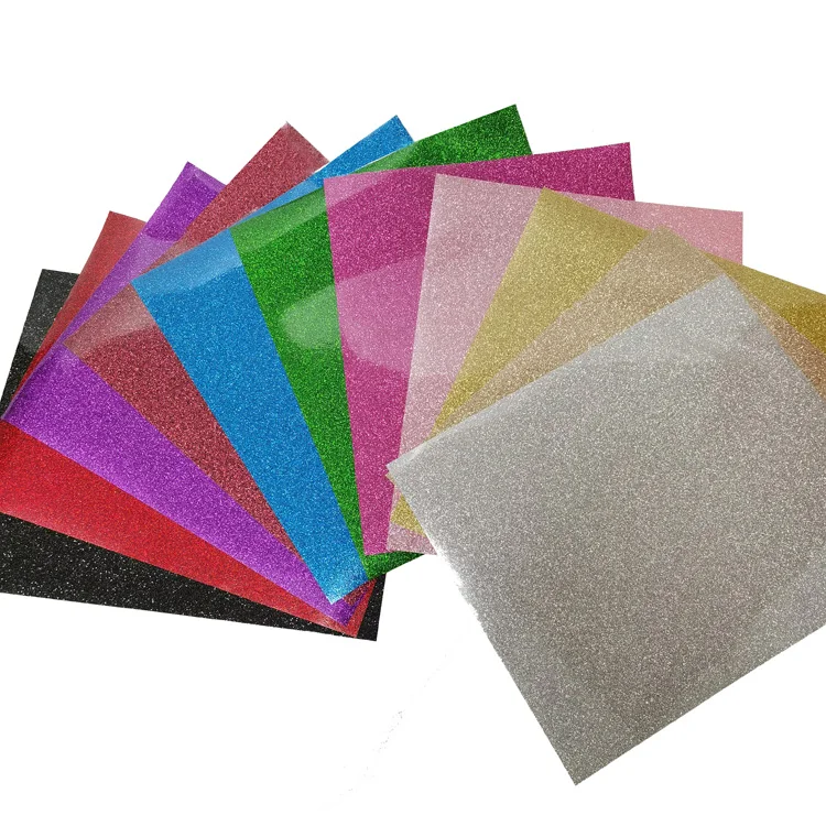 Wholesale Garment Heat Transfer Vinyl Custom Glitter Paper Sheet
