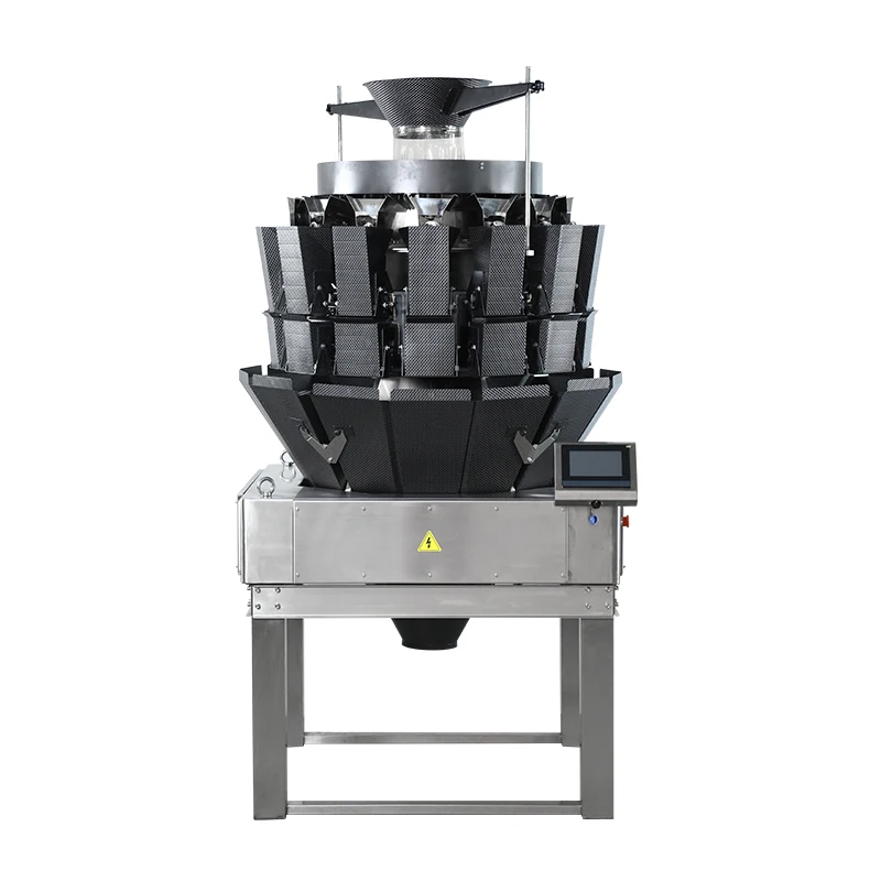 14 heads combination weigher meat material weighing machine multihead weigher filling vacuum packing machine for meet fish