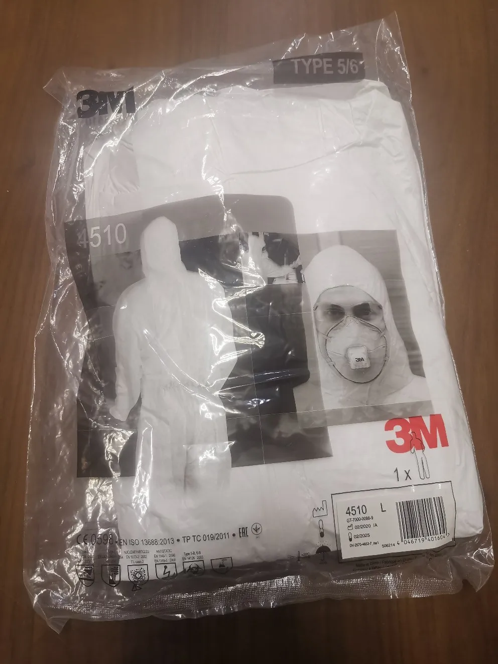 Hot sale Original Personal Protective cover protective body 4510 M L XL 2XL