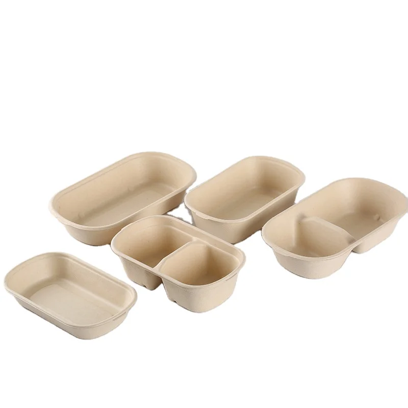 K&B ODM/OEM catering office microwave safe 2 compartments take away disposable bento lunch box