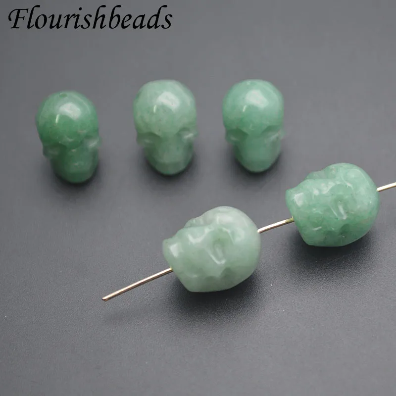 Wholesale Good Quality Natural Amethyst Quartz Skull Shape Trendy Stone Loose Beads For Jewelry Women Necklace Bracelet Making