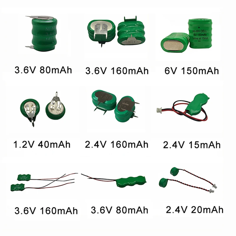 NIMH Rechargeable Battery 3.6V 40mAh b40h NI-MH Battery Pack with Solder Tab
