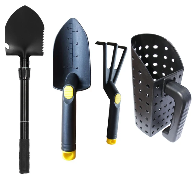 Metal Detector Supporting Tools Gold Finder Shovel Set Folding Shovel Spade Emergency Garden Camping Tool Outdoor
