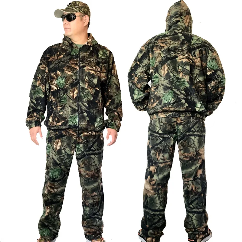 high quality breathable custom waterproof camo softshell duck hunting clothes pants and jacket camouflage clothing man