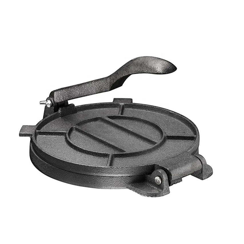 Pre-seasoned  cast iron tortilla press