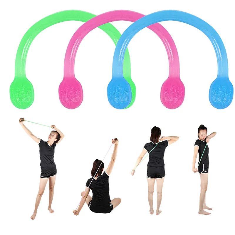 TPE yoga elastic cord Fitness Resistance Bands Arm Back Shoulder Exercise tension rope
