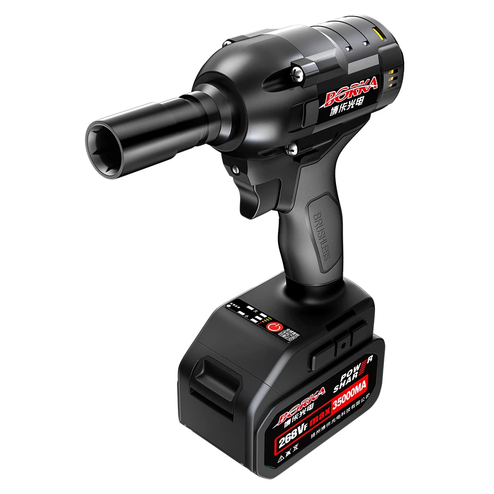 
Borka power tools Li-ion battery cordless brushless electric impact wrench 