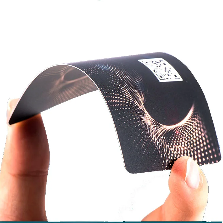 Luxury OEM 86*54mm Personalized Black PVC Round Corner Die Cut ID Business Name Card with Logo