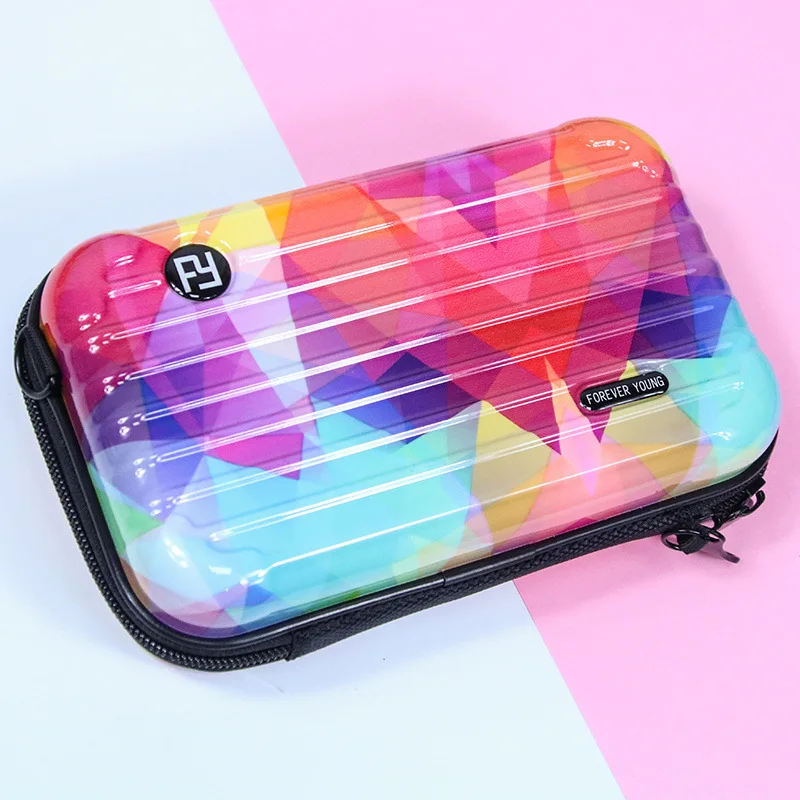 
Accepted Custom Organizer Travel Cosmetic Case Washable heavy-duty abs pc polycarbonate Beauty Bag Make Up Pouches Cosmetic Case 